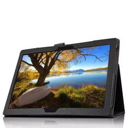 Puzdro Slim s klapkou na Lenovo Tab M10 10.1 2022 3 Gen / 3rd Gen, čierne - ochranné so stojanom