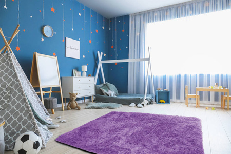Shaggy Strado room carpet 200x200 PurpleFlower (Light purple)