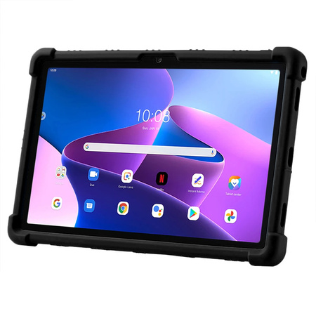 Puzdro Armor na Lenovo Tab 10.1 2025 / XU, čierne - ochranné so stojanom