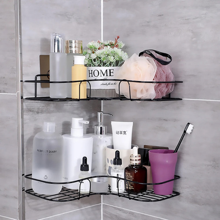 Strado corner bathroom shelf for shower
