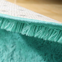 Shaggy Strado 80x80 round carpet TurquoiseSea (Turquoise)
