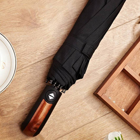 Automatic lightweight folding umbrella with handle cover for men and women