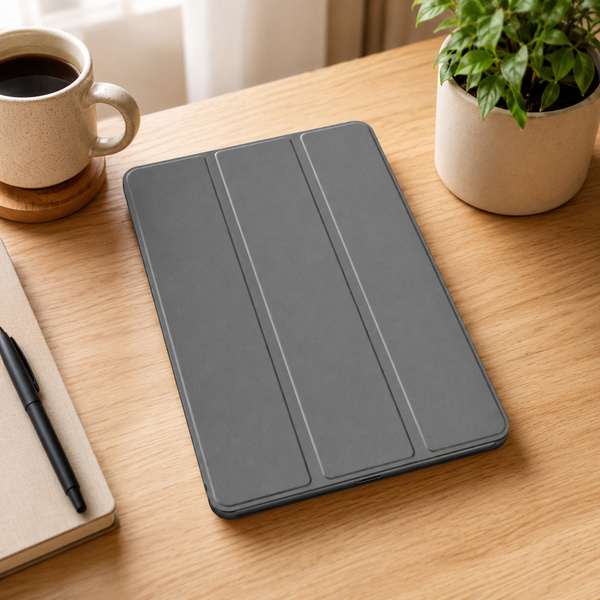 Etui Smart do Lenovo Tab One 8.7 2025 TB305FU TB305XU, ochronne z podstawką - szare