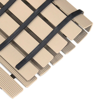 Mata łazienkowa duża antypoślizgowa pod prysznic brodzik do sauny basenu XL, beżowa