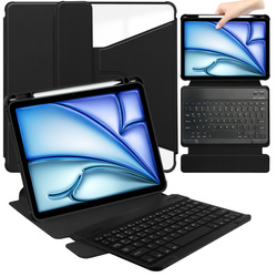 Etui klawiatura 360 iPad Air 13 2025/2024 - czarne