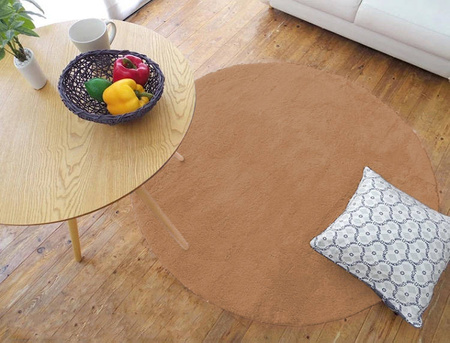 Rabbit Strado 140x140 round rug LightCamel (Beige)