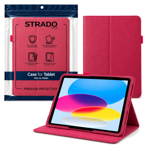 Etui obrotowe do Apple iPad 10.9 2022 gen 10 iPad 11 A16 2025 gen 11 - różowe