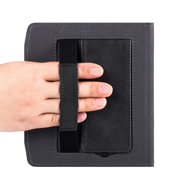 Strap case with grip and stand for PocketBook Verse Pro 629 634 (Black)