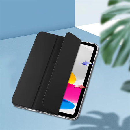 Hard Crystal case with stylus holder for Apple iPad 10.9 10 GEN 2022 / iPad 11 A16 11GEN 2025 - Black