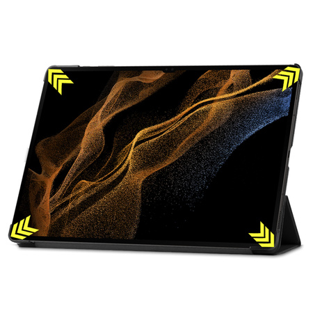 Etui Smart do Galaxy Tab S9 Ultra / S10 Ultra 14.6 X910 X916 X926, czarne - ochronne z podstawką