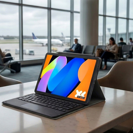 Puzdro s klávesnicou na Lenovo Idea Tab 11 2025, čierne - ochranné so stojanom