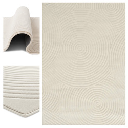 Dywan 120x170 do salonu pętelkowy duży japandi nowoczesny ciężki gruby POLO, szary