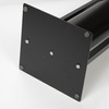 Metal toilet paper stand 2-in-1 free standing toilet brush