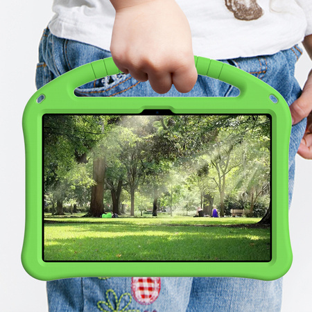 Puzdro FunColor na Lenovo Idea Tab 11, zelené - ochranné so stojanom