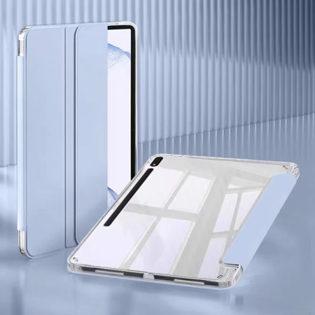 Etui Clear Pencil do Galaxy Tab S9 FE 10.9 SM / Galaxy Tab S9 FE 10.9 SM S10 / Samsung Galaxy Tab S9, niebieskie - ochronne