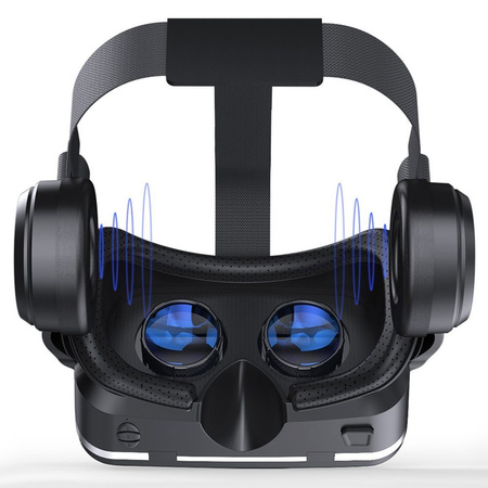 Okulary gogle 3D VR Shinecon 10 do telefonu wbudowane słuchawki