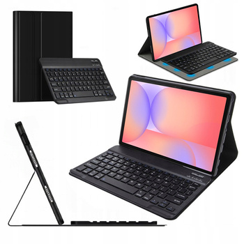 Etui z klawiaturą do Galaxy Tab S10 Lite 10.9" SM-X406 SM-X400 2025 ochronne czarne