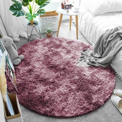 Shaggy Ombre Strado Round Carpet 120x120 OmbreRed (Red)