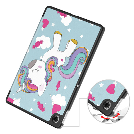 Puzdro grafické na Lenovo Tab 10.1 2025 s klapkou - ochranné so stojanom