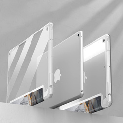 Puzdro grafické na Apple iPad 10.9 2022 Gen 10 / 11 2025 A16 Gen 11 s klapkou, čierne - ochranné so stojanom