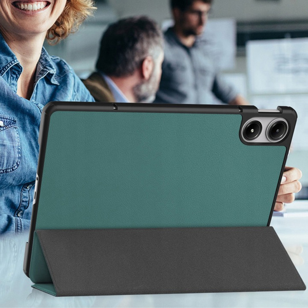 Etui z uchwytem na rysik do Redmi Pad 2 11 2025, ochronne, ciemnozielone