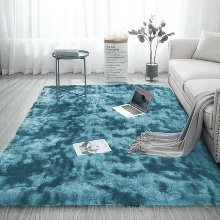 Dywan Ombre Shaggy Strado 100x150 OmbreNavy (Ciemny Niebieski)