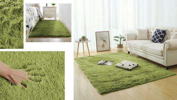 Shaggy Strado room carpet 130x190 GreenGrass (Green)