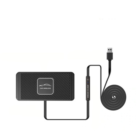 Indukcyjna ładowarka Qi samochodowa podstawka dokująca C1 uniwersalna czarna