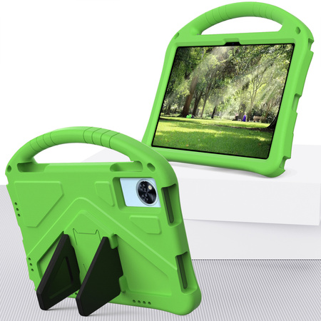 Puzdro FunColor na Lenovo Idea Tab 11, zelené - ochranné so stojanom