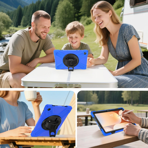 Etui do Samsung Galaxy Tab A11 Plus 10.9 2025 - Pancerne z uchwytem i paskiem
