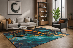 Dywan Novo 160x200 cm - Malachit - miękki - przyjemny w dotyku - do salonu i sypialni
