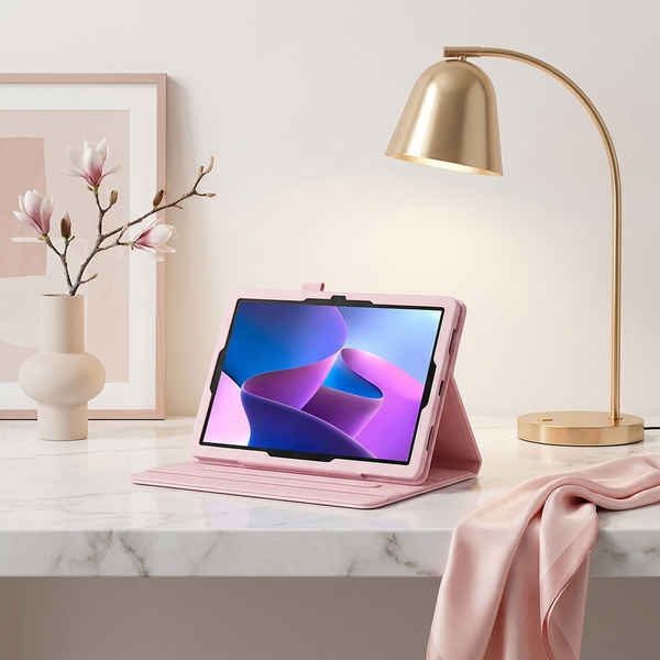 Etui do Lenovo Tab 10.1 2025 TB311FU TB311XU ZAEH0040PL z klapką - różowe