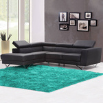 Shaggy Strado room rug 160x230 TurquoiseSea (Turquoise)