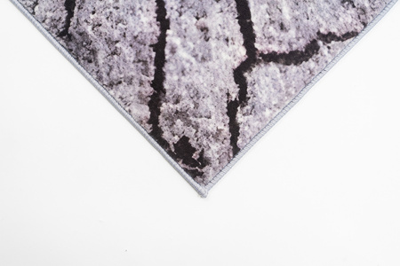 NOVO Strado modern tree trunk carpet for living room delicate grey velvet pattern Grey Trunk 120x170 cm