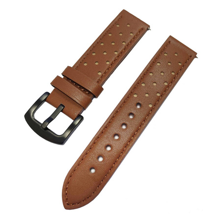 Leather Strap for Amazfit BIP/GTS/GTR 42mm (Brown)