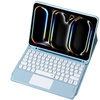 Bluetooth touchpad keyboard case for iPad Pro 11 Gen5 (Blue)