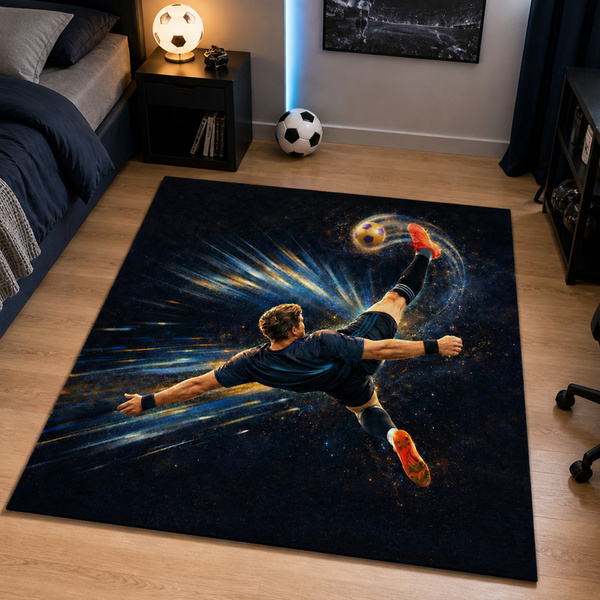 Dywan gamingowy 120x170 dla gracza mata pod fotel antypoślizgowy OverHeadKick