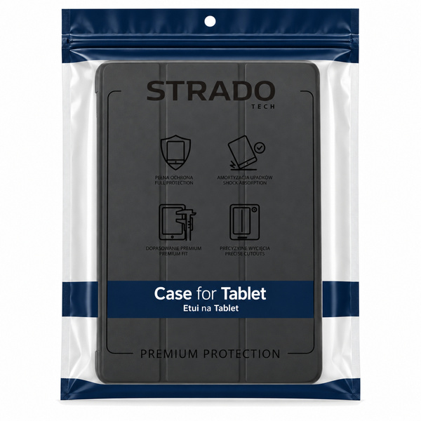 Etui Smart Case do Galaxy Tab S10 Lite 10.9/ S10 FE/ S9 FE/ S9/ S8 - czarne