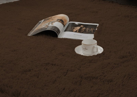 Shaggy Strado room carpet 200x250 DarkCoffee (Dark brown)