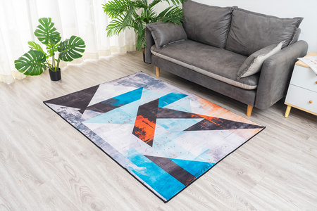 Dywan Novo 160x200 cm, Nowoczesne Trójkąty - miękki do salonu i sypialni