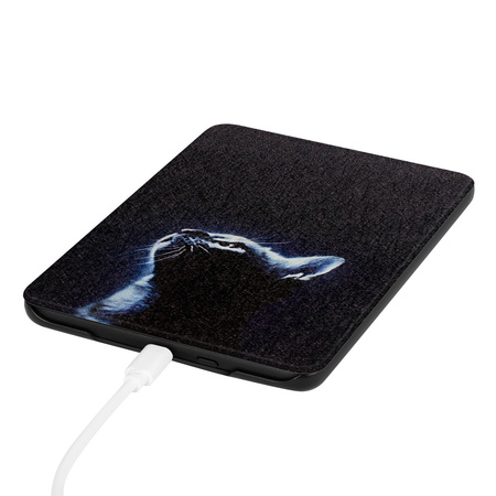 Kindle Paperwhite 6/ Colorsoft/ Signature Edition- Moon Cat graphic case