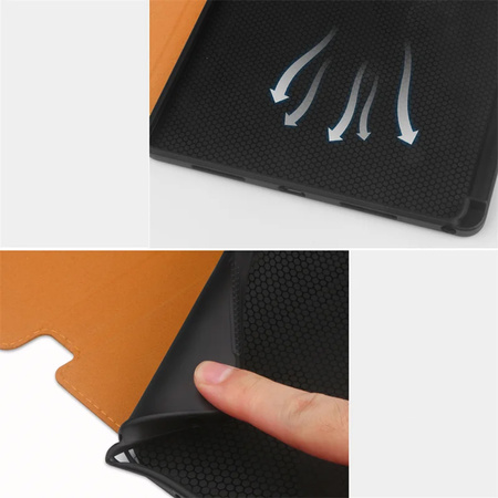 Etui skórzane z kieszeniami do Lenovo Tab M11 10.95 TB330FU TB330XU TB331FC, brązowe