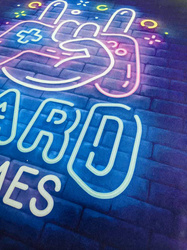 Dywan gamingowy 3D HardGames 120x170 cm - nowoczesny wzór 3D do pokoju gracza