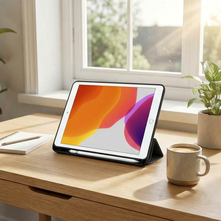 Etui Smart case do Apple iPad Mini 4 5 2015 / 2019 z klapką wake up sleep / Apple iPad Mini 4 / Apple iPad Mini 5, czarne - ochronne