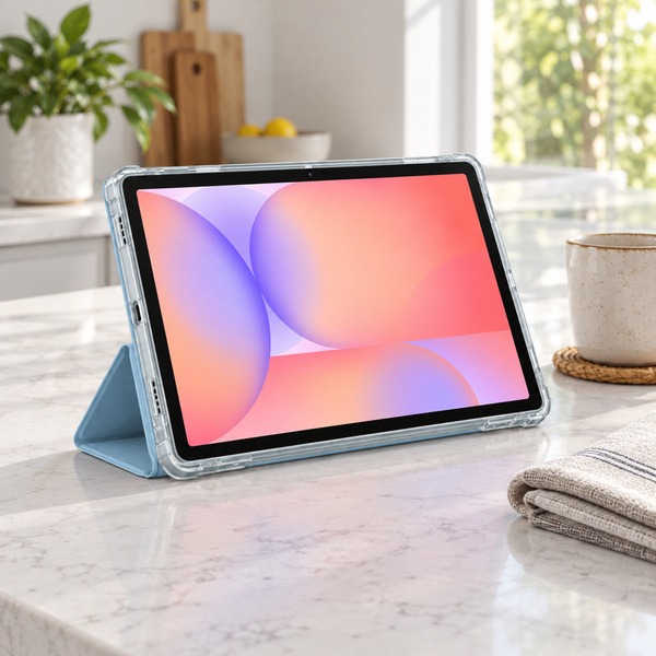 Etui do Galaxy Tab S10 Lite 10.9/ S10 FE/ S9 FE/ S9/ S8 z miejscem na rysik - niebieskie