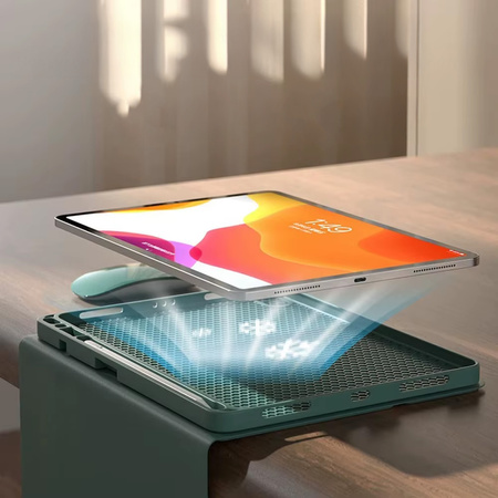 Puzdro s klávesnicou na Xiaomi Pad 7 / Pad 7 Pro 11.2 na stylus / Xiaomi Pad 7 Pro, zelené - ochranné so stojanom