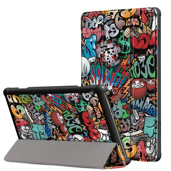Etui Smart Graficzne Case do Lenovo Tab M10 FHD - ochronne z podstawką, dostęp do portów i przycisków