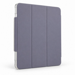 Etui Hard Crystal do Apple iPad Air 13 M4 M3 M2 2026/ 25/ 24 gen 8/ 7 z klapką - fioletowe