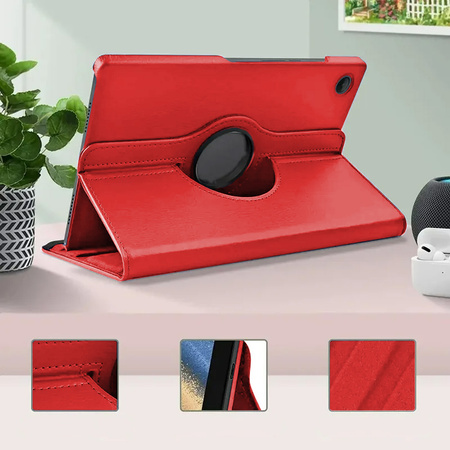 360 Rotating Case for Samsung Galaxy Tab A9 Plus 11 (Red)