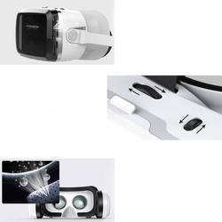 Okuliare VR 3D 360 Shinecon G04BS so slúchadlami - na smartfón